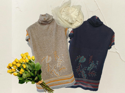 女 空气绒樽领套衫