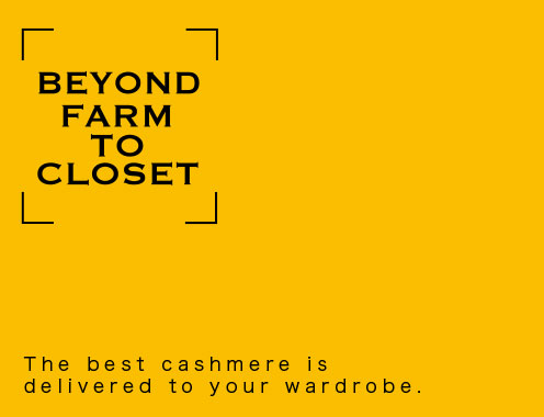 The best cashmere is delivered to your wardrobe.